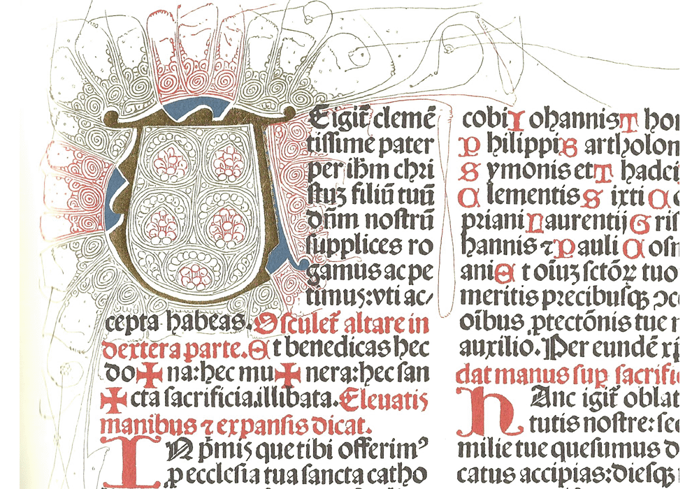 Missale Valentinum-Hamman-Incunabula & Ancient Books-facsimile book-Vicent García Editores-6 Capital letter